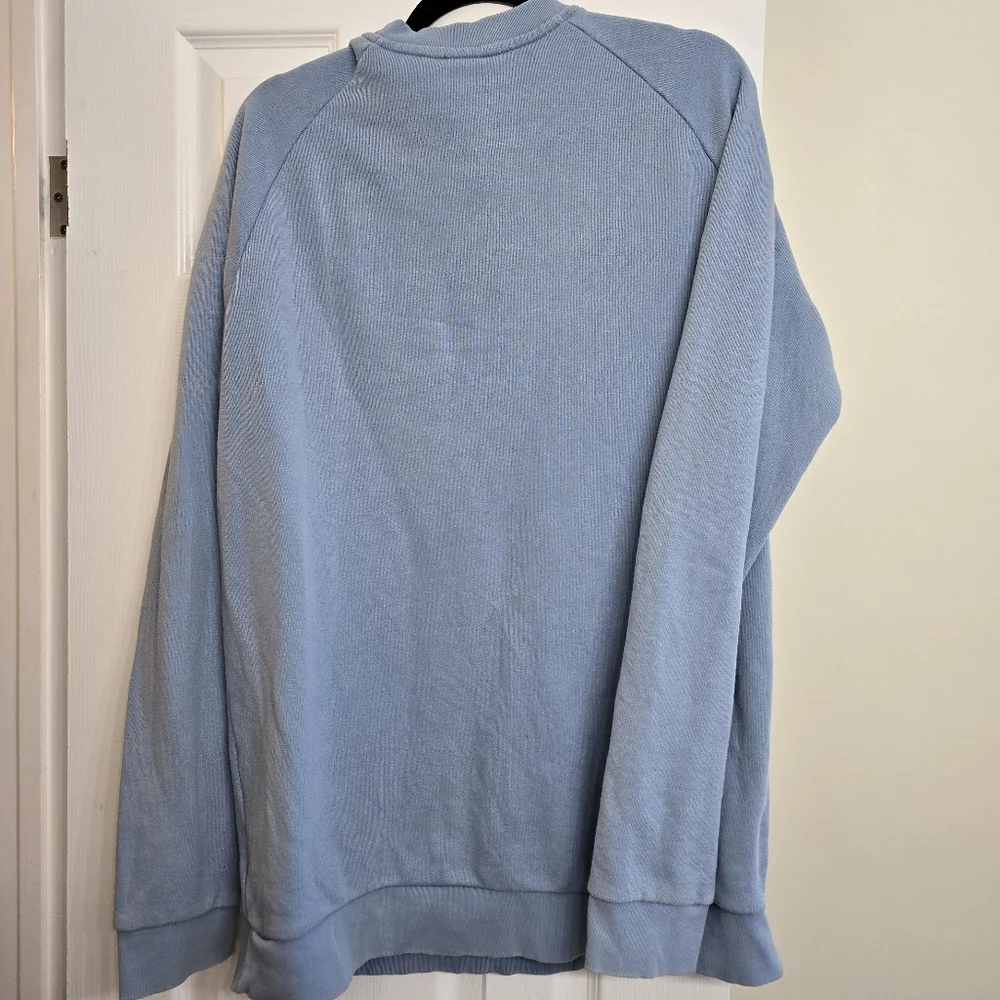 Adidas Men's Light Blue Crewneck Sweater - Picture 5 of 5